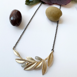 Halsband Olive Twig - Brons/Guld