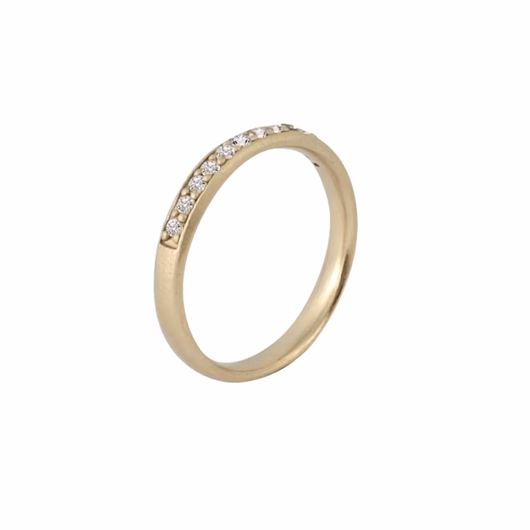 Misty Forest Sparkling Ring - 14K Gold