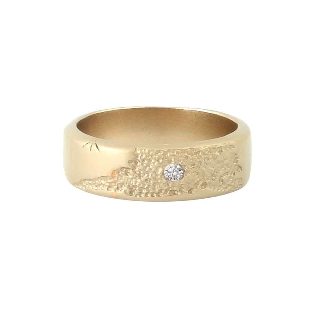 Misty Forest World Ring - 14K Gold