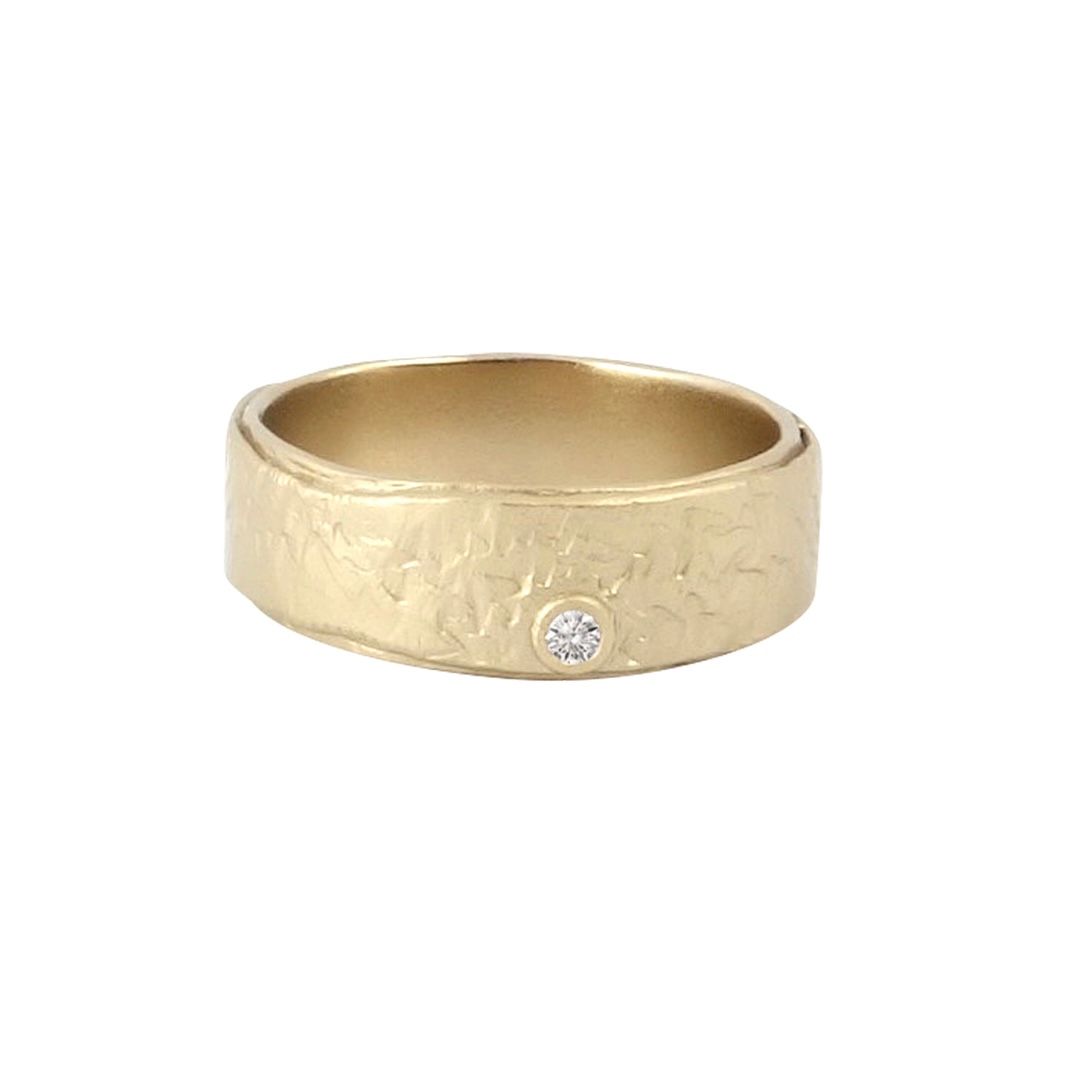 Misty Forest "Azure" Ring - Förgyllt med 14K Guld