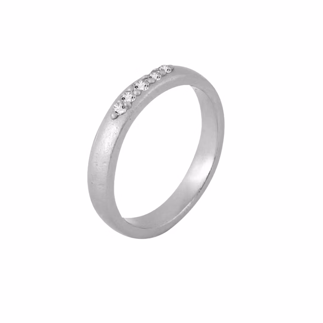 Misty Forest Water Ring- Silver