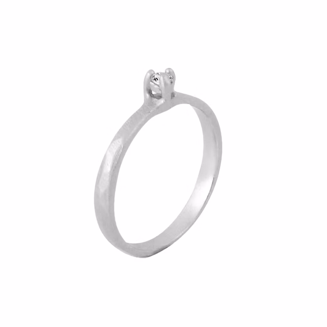 Misty Forest Twig Ring- Silver