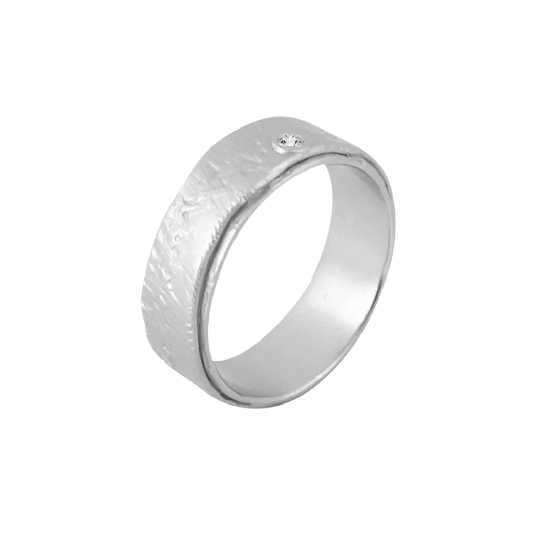 Misty Forest "Azure" Ring - Silver