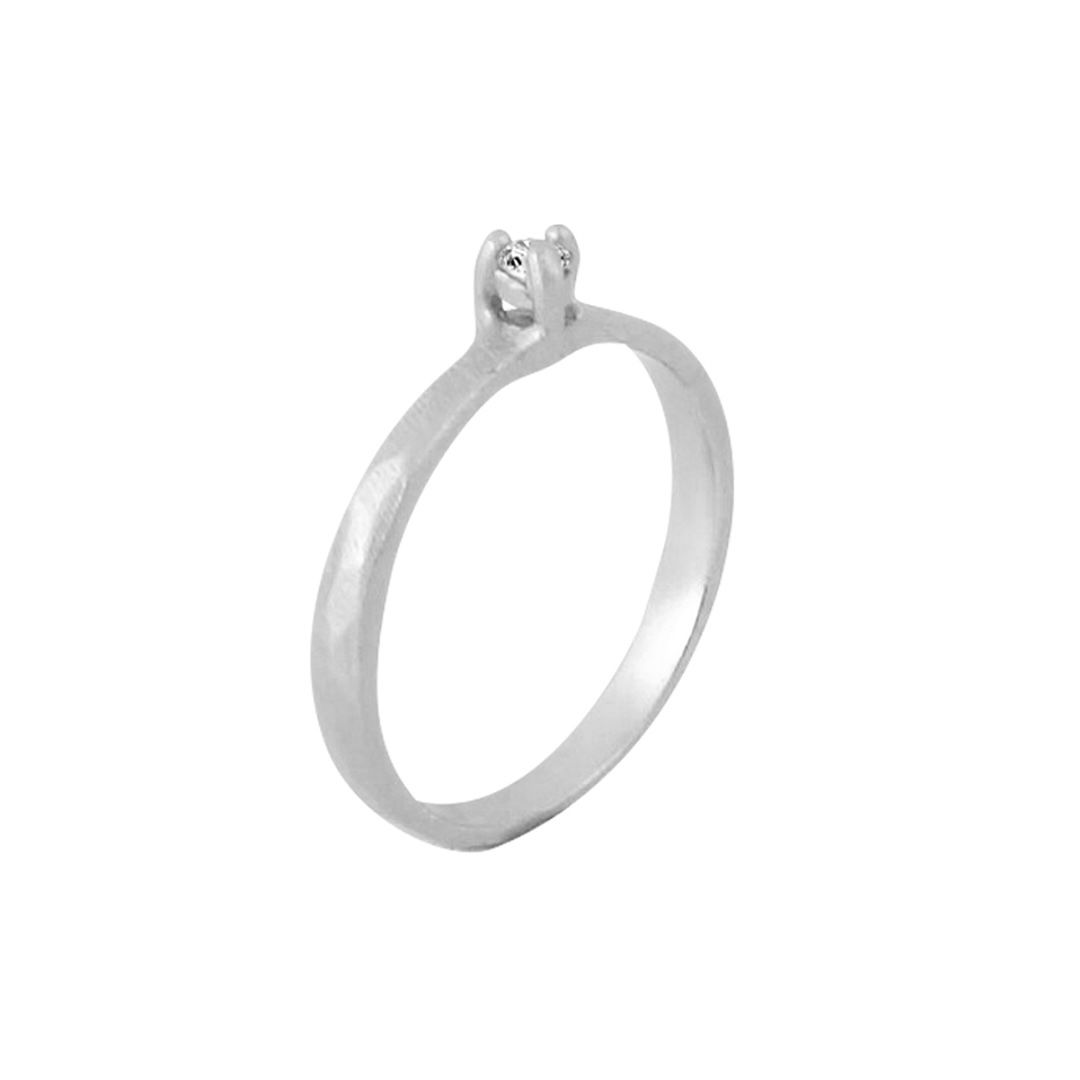 Misty Forest "Twig" Ring - 18K Vitguld med Rhodium