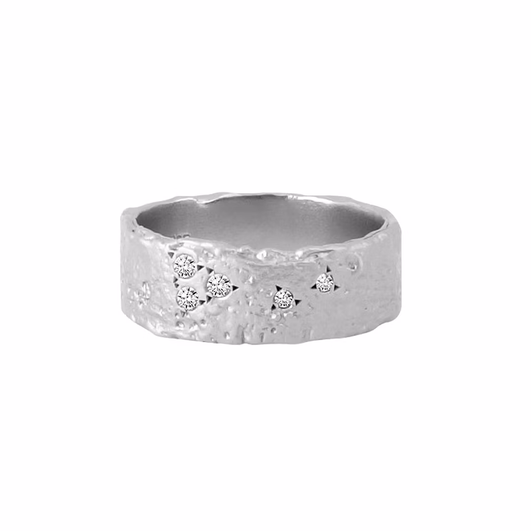 Misty Forest "Starshine" Ring - 18K Vitguld med Rhodium