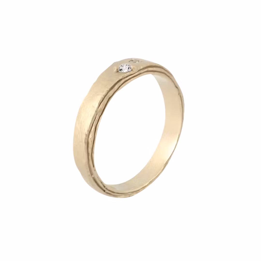 Misty Forest Ammil Ring - 18K Natural White Gold