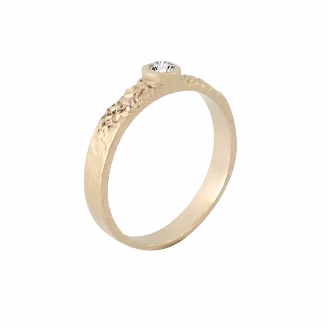 Misty Forest Éclat Ring - 18K Natural White Gold