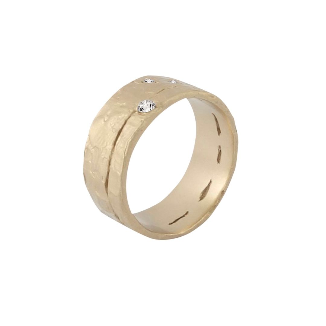 Misty Forest "Horizon" Ring - 18K Naturligt Vitguld
