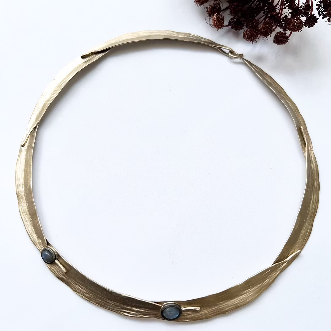 Halsband Kos Olive - Brons/Guld