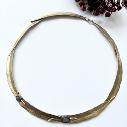 Halsband Kos Olive - Brons/Guld