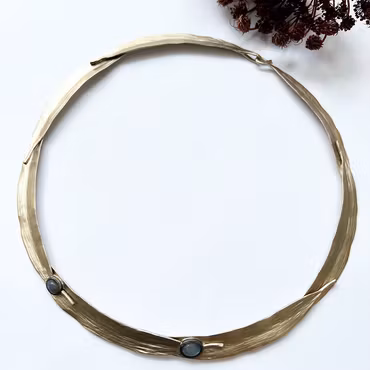 Halsband Kos Olive - Brons/Guld