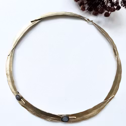 Halsband Kos Olive - Brons/Guld