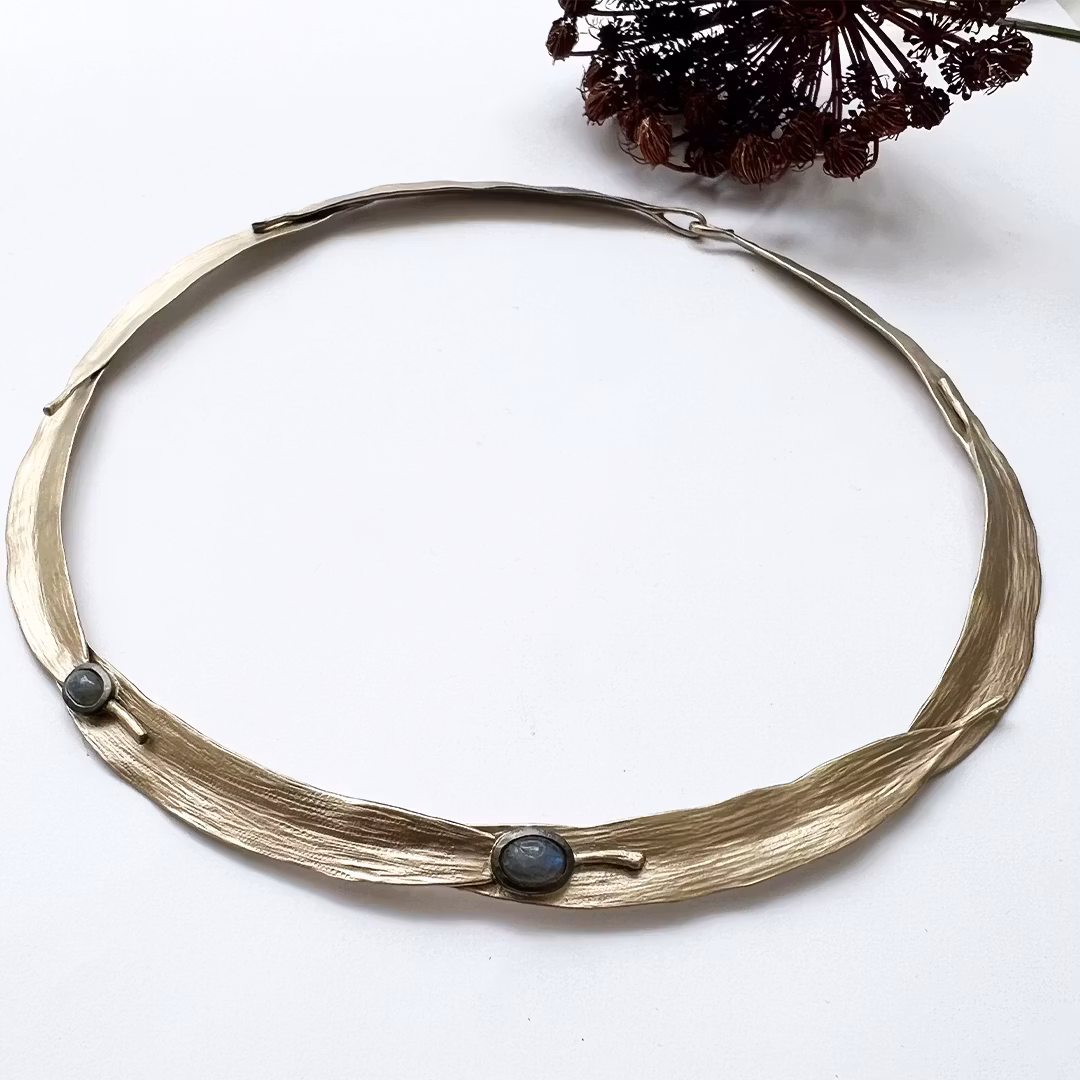 Halsband Kos Olive - Brons/Guld