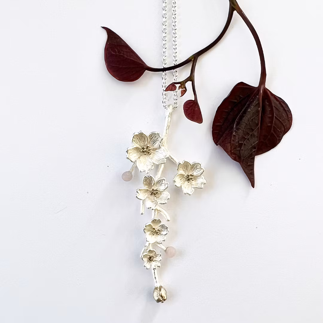Halsband Somei Sakura - Silver