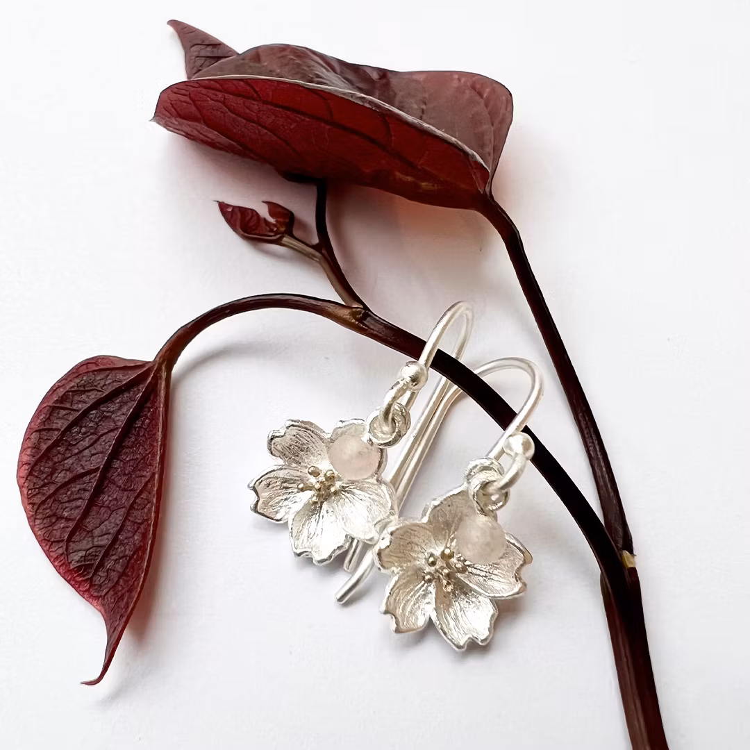 Örhängen Hanami Sakura - Silver