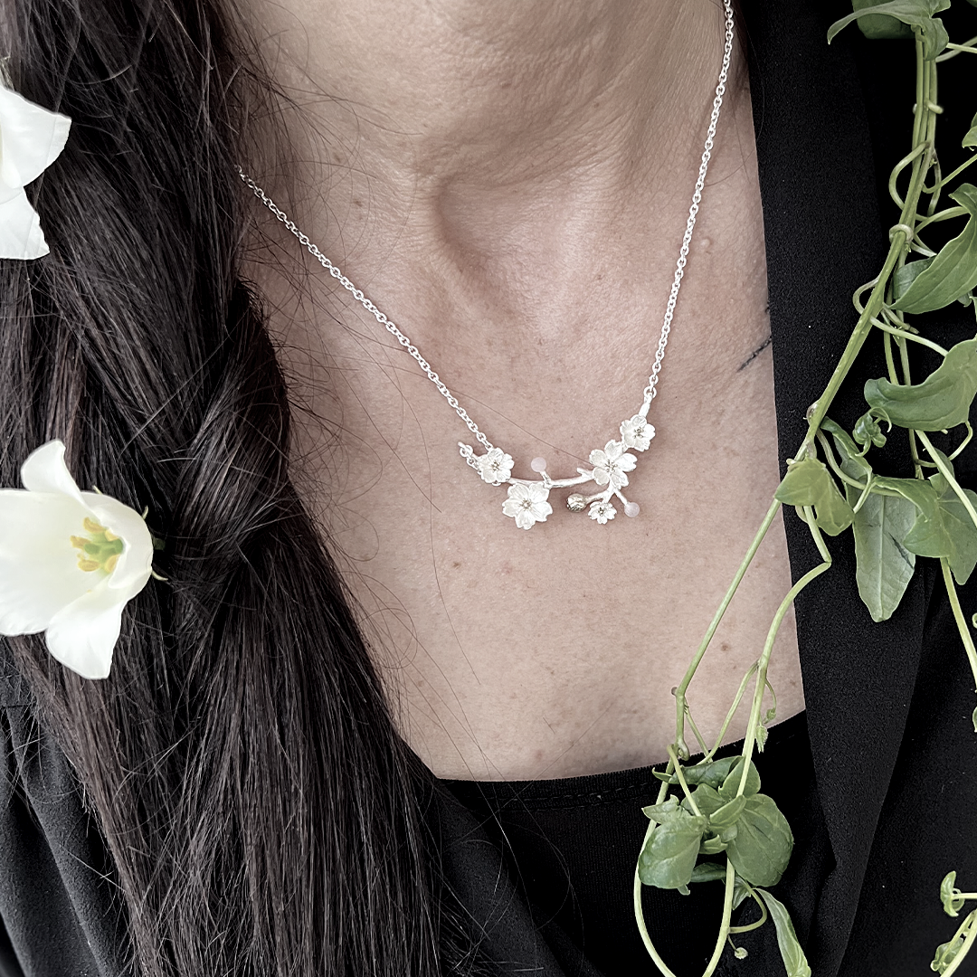 Halsband Seki Sakura - Silver