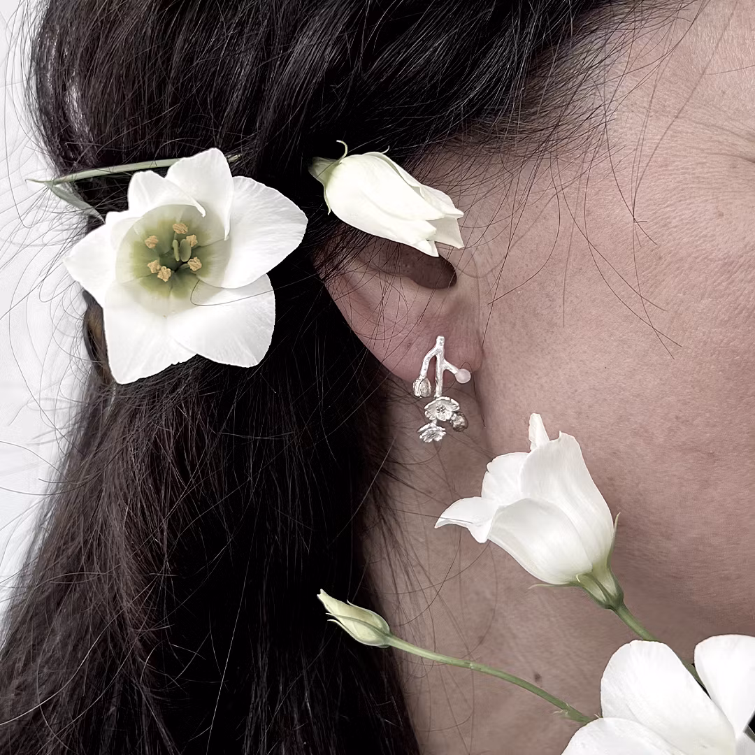 Örhängen Fuyu Sakura - Silver