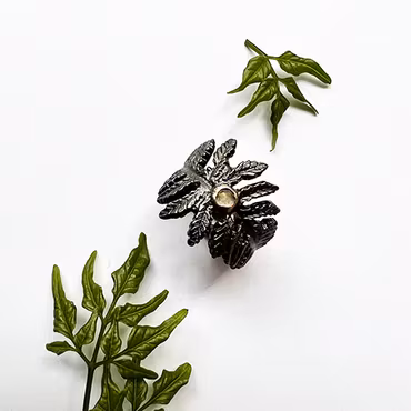 Ring Maidenhair Fern - Bronze/Gold