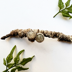 Örhängen Silver Frost Fern - Brons/Guld