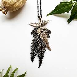 Halsband Woodisa Fern - Brons/Guld