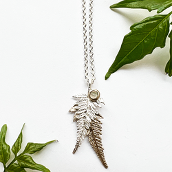 Halsband Japanese Lace Fern - Silver