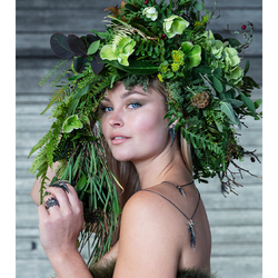 Halsband Woodisa Fern - Brons/Guld