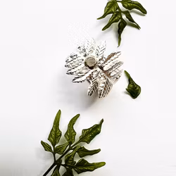 Ring Maidenhair Fern - Silver