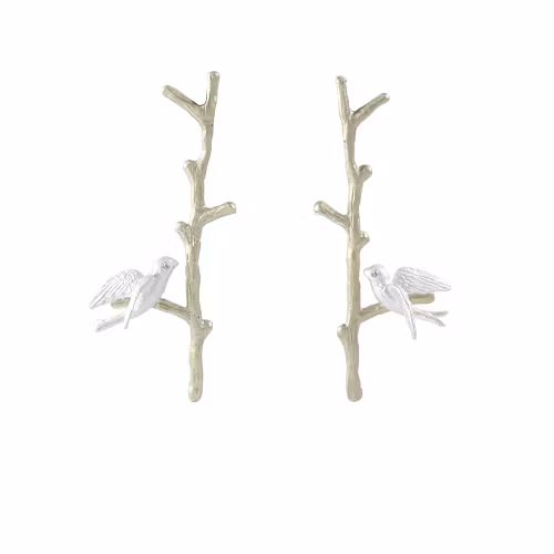 Örhängen Love Swallow - Silver