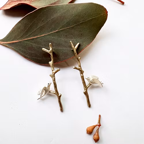 Örhängen Love Swallow - Silver