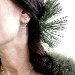 Örhängen Petite Humble Swallow - Silver