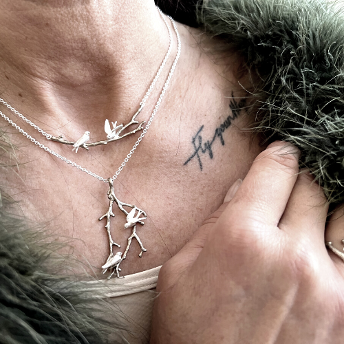 Necklace Faith Swallow - Silver