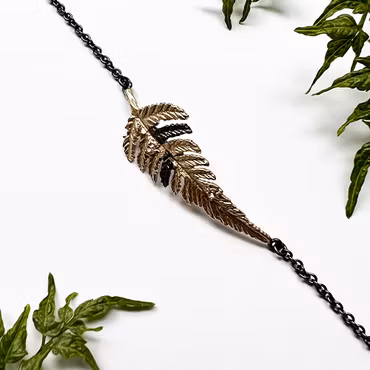 Bracelet Water Clover Fern - Bronze/Gold