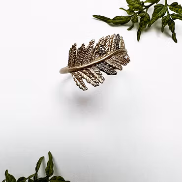 Ring Cinnamon Fern - Bronze/Gold