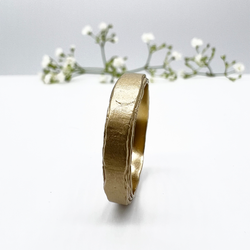 Misty Forest "Rustic" Mens Ring - Förgyllt med 14K Guld