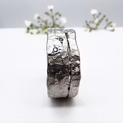 Misty Forest Horizon Ring - 18K White Gold with Rhodium