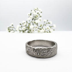 Misty Forest "Fields" Ring - 18K Vitguld med Rhodium