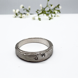 Misty Forest "Ammil" Ring - 18K Vitguld med Rhodium