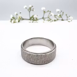 Misty Forest "Urbane" Mens Ring - 18K Vitguld med Rhodium