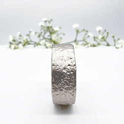 Misty Forest "Cotton" Mens Ring - 18K Vitguld med Rhodium