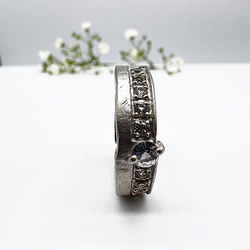 Misty Forest "Shadow" Ring - 18K Vitguld med Rhodium