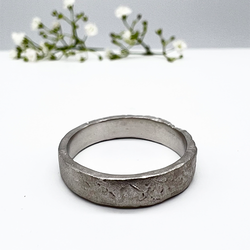 Misty Forest "Jules" Mens Ring - 18K Vitguld med Rhodium