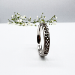 Misty Forest "Sparkling" Ring - 18K Vitguld med Rhodium