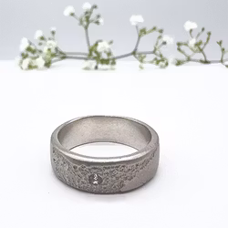 Misty Forest World Ring - 18K White Gold with Rhodium