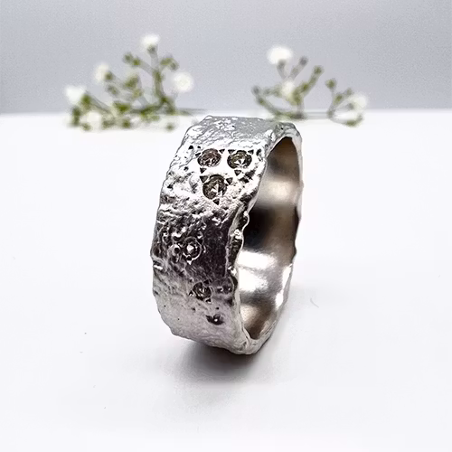 Misty Forest "Starshine" Ring - 18K Vitguld med Rhodium