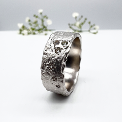 Misty Forest "Starshine" Ring - 18K Vitguld med Rhodium