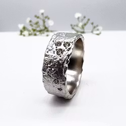 Misty Forest "Starshine" Ring - 18K Vitguld med Rhodium