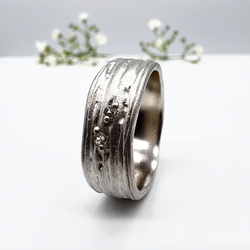 Misty Forest "Two Stars" Ring - 18K Vitguld med Rhodium