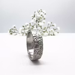 Misty Forest "Fields" Ring - Silver