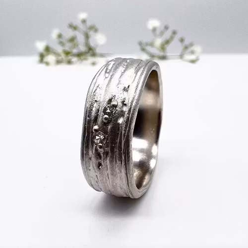 Misty Forest "Two Stars" Ring - Silver