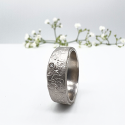 Misty Forest "Azure" Ring - Silver